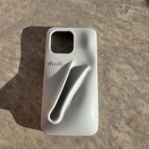 RHODE Light Gray Phone Case with Grip I phone 15 PROMAX